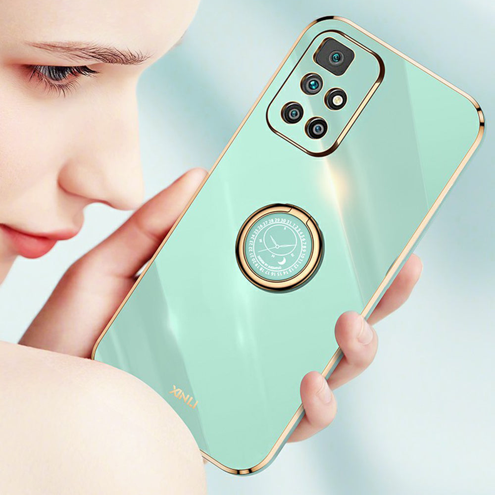 XINLI For Xiaomi Redmi 10 4G (2021) Redmi 10 2022 4G Redmi 10 Prime Redmi Note 11 4G (MediaTek) Ring Holder Kickstand TPU Phone Case Cover XINLI For Xiaomi Redmi 10 4G (2021) Redmi 10 2022 4G Redmi 10 Prime Redmi Note 11 4G (MediaTek) Ring Holder Kickstand TPU Phone Case Cover